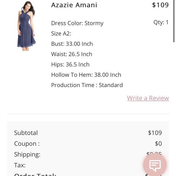 Azazie Amani dress - Picture 2 of 6